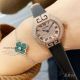 AAA Replica Cartier Tortue Women's Quartz Watch - Diamond Paved Case Black Fabric Strap (5)_th.jpg